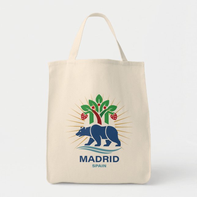 Madrid Spanien Europa Tygkasse (Framsidan)