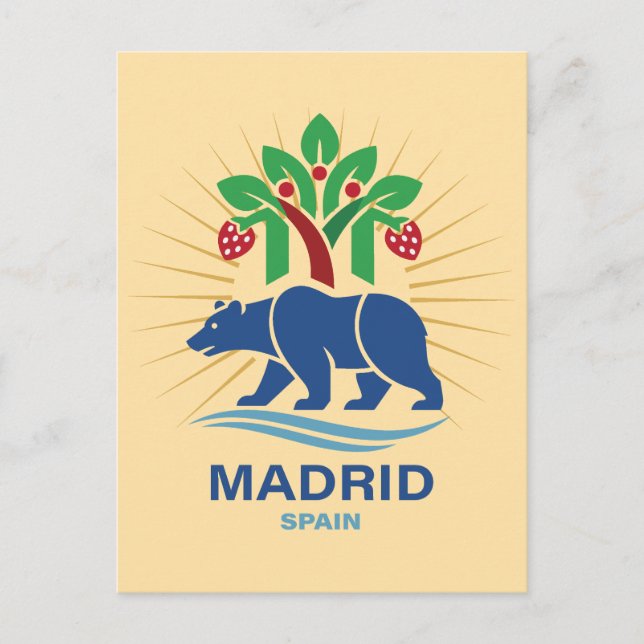 Madrid Spanien Europa Vykort (Framsida)