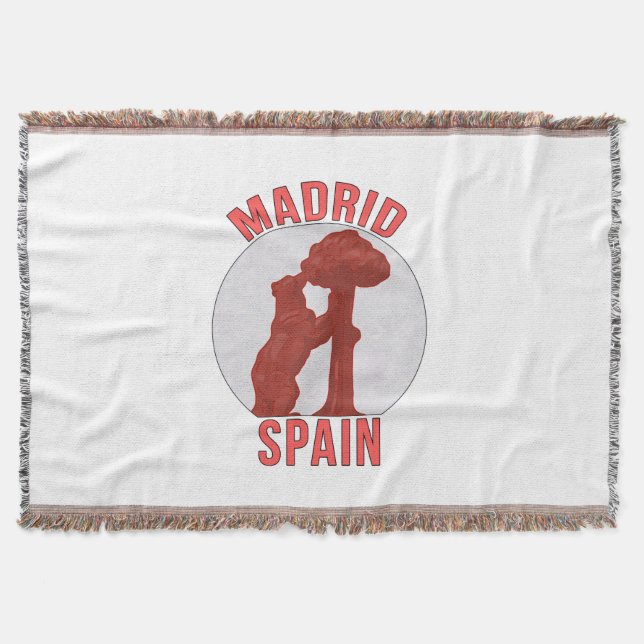 Madrid Spanien Filt (Framsidan)