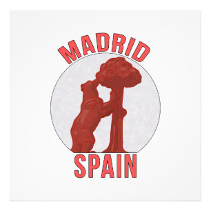 Madrid Spanien Fototryck
