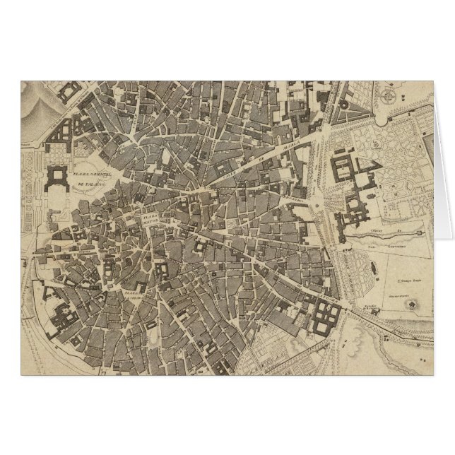 Madrid, Spanien Hälsningskort (Framsidan Horizontal)