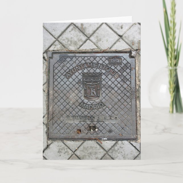 Madrid, Spanien, hälsningskort Kort (Framsida)