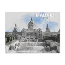 Madrid Spanien - Helgdag Souvenir med Scenia City
