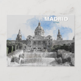 Madrid Spanien - Helgdag Souvenir med Scenia City Helg Vykort