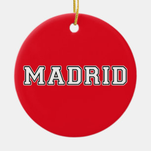 Madrid Spanien Julgransprydnad Keramik