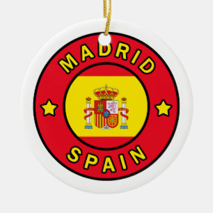 Madrid Spanien Julgransprydnad Keramik