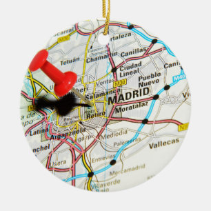 Madrid Spanien Julgransprydnad Keramik