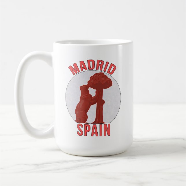Madrid Spanien Kaffemugg (Vänster)