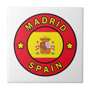 Madrid Spanien Kakelplatta