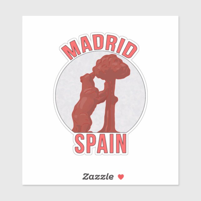 Madrid Spanien Klistermärken (Ark)