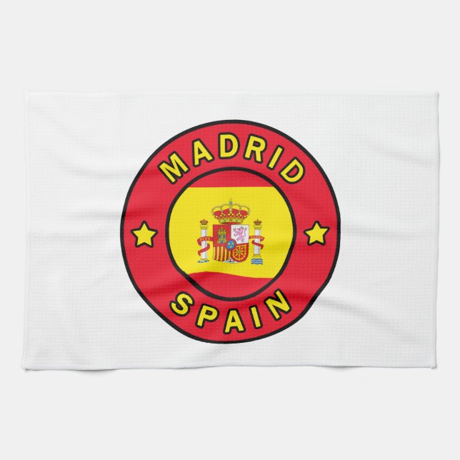 Madrid Spanien Kökshandduk (Horisontell)