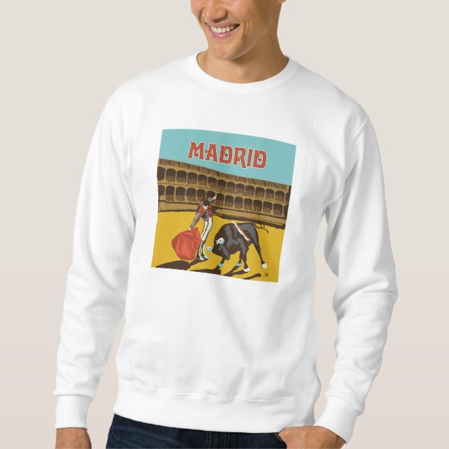 Madrid, Spanien Lång Ärmad Tröja (Framsida)