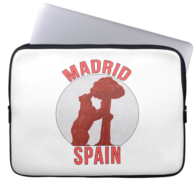 Madrid Spanien Laptop Fodral (Framsidan)