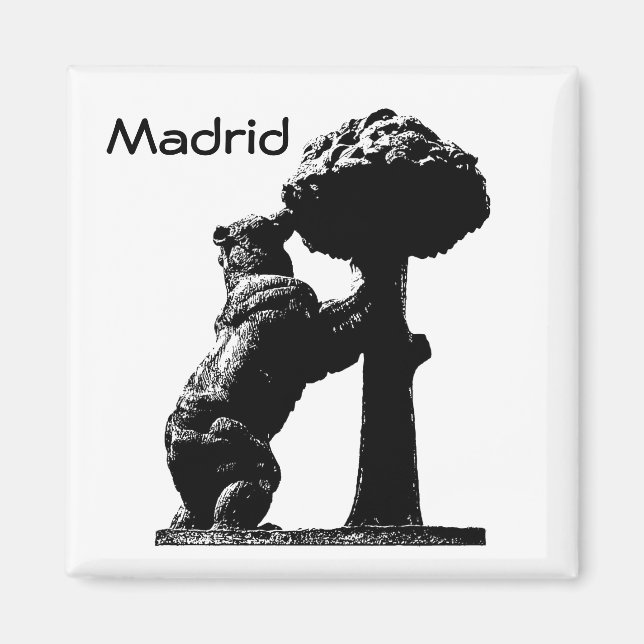 Madrid, Spanien Magnet (Framsidan)
