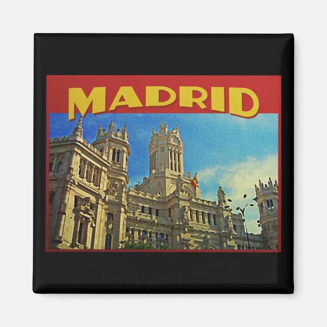 Madrid Spanien Magnet (Framsidan)