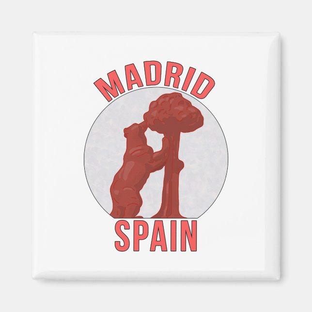 Madrid Spanien Magnet (Framsidan)
