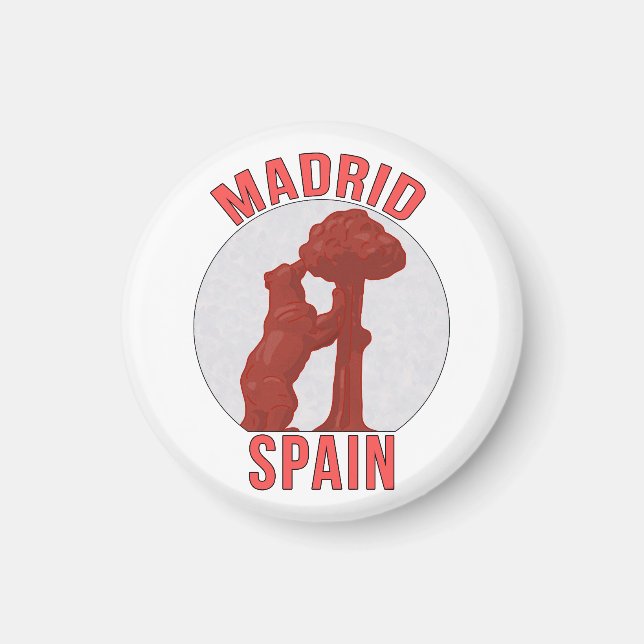 Madrid Spanien Magnet (Framsidan)