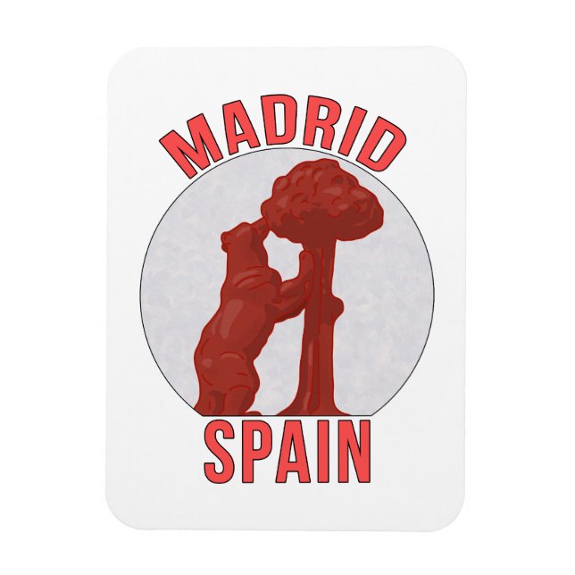 Madrid Spanien Magnet (Vertikal)