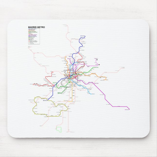 Madrid (Spanien) Metrokarta Musmatta (Framsidan)