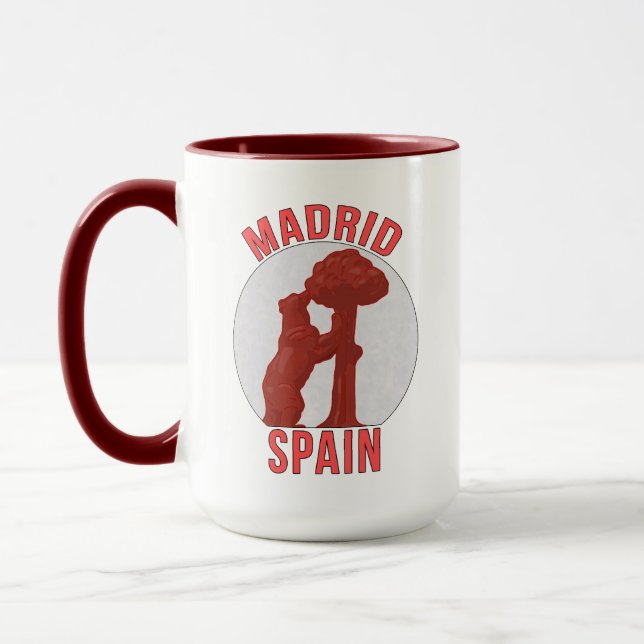 Madrid Spanien Mugg (Vänster)