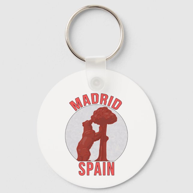 Madrid Spanien Nyckelring (Framsida)