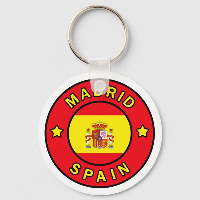 Madrid Spanien Nyckelring (Framsida)