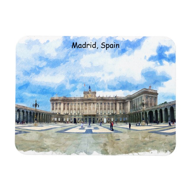 Madrid Spanien Palace Magnet (Horisontell)