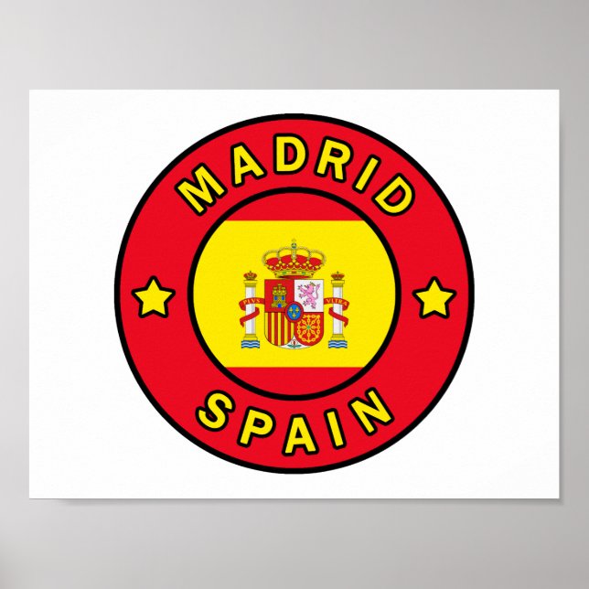 Madrid Spanien Poster (Framsidan)