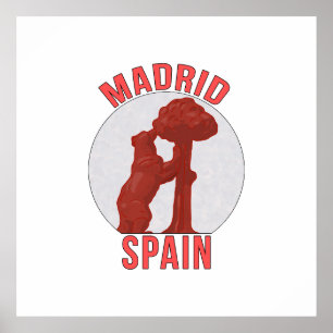 Madrid Spanien Poster