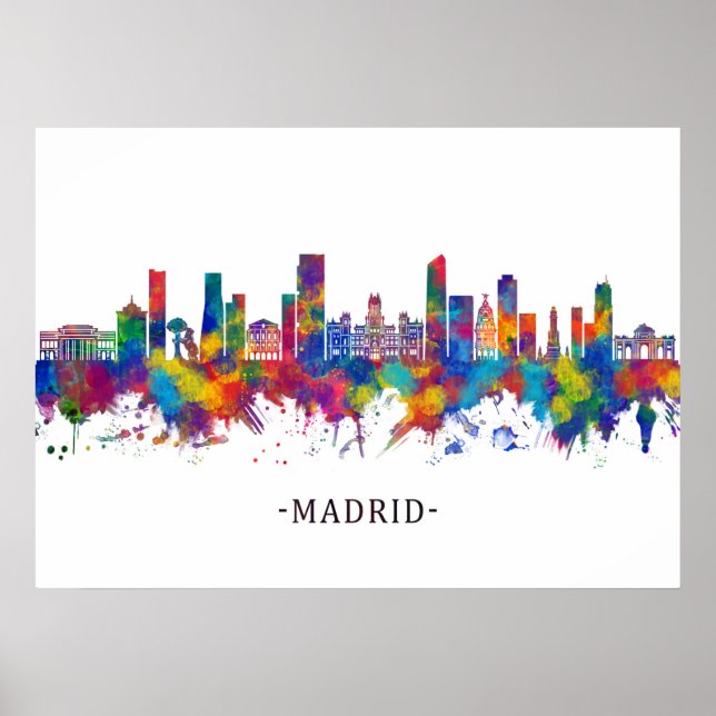 Madrid Spanien Poster (Framsidan)
