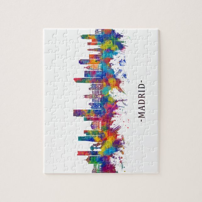 Madrid Spanien Pussel (Vertikal)