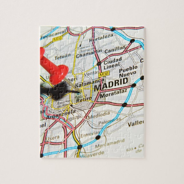 Madrid Spanien Pussel (Vertikal)