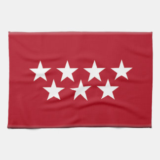 Madrid Spanien (regional) flagga Kökshandduk