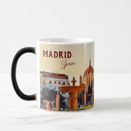 Madrid Spanien Reselandskap souvenir Coffee Mugg