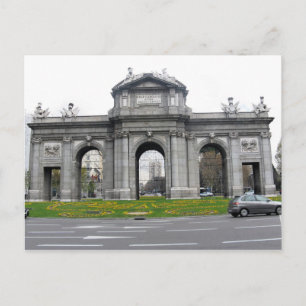 Madrid, Spanien, roundom vykort