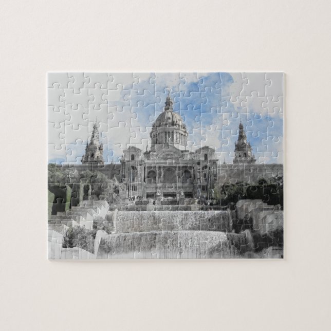 Madrid, Spanien Scenia City Jigszle Puzzle - Helgd Pussel (Horisontell)