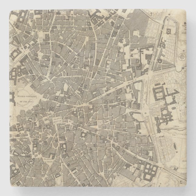 Madrid Spanien Stenunderlägg (Framsidan)