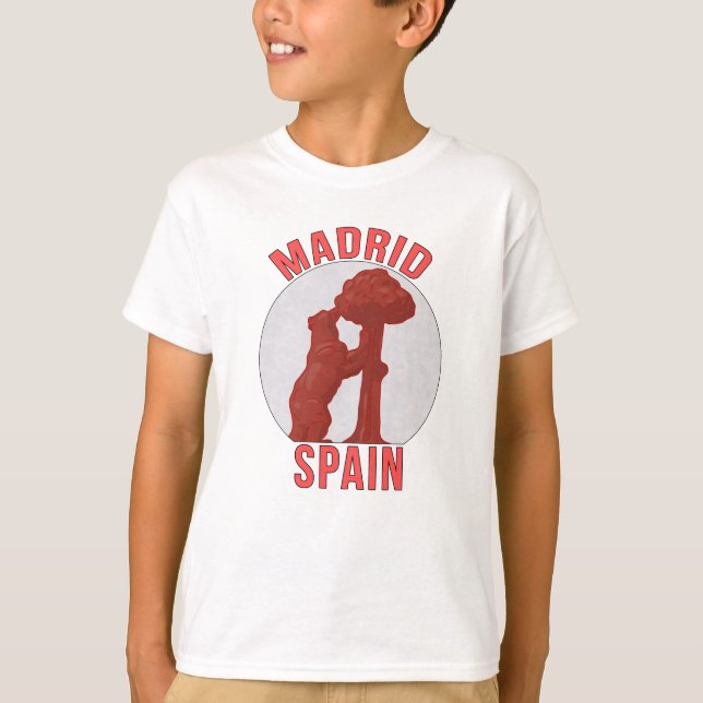 Madrid Spanien T Shirt (Framsida)