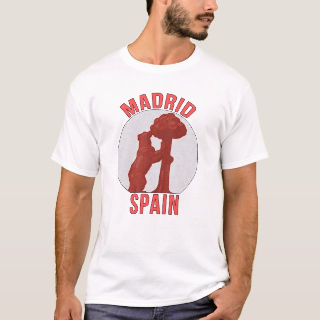 Madrid Spanien T Shirt (Framsida)