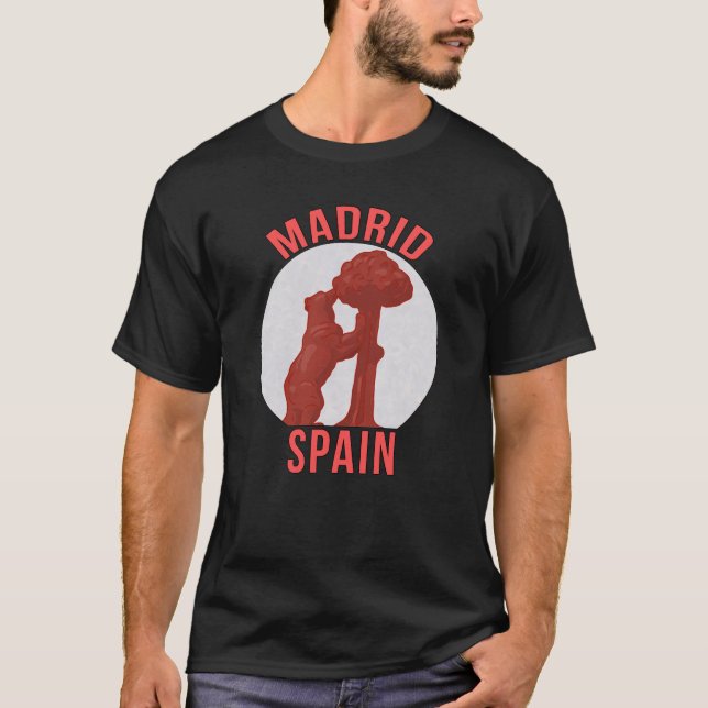 Madrid Spanien T Shirt (Framsida)