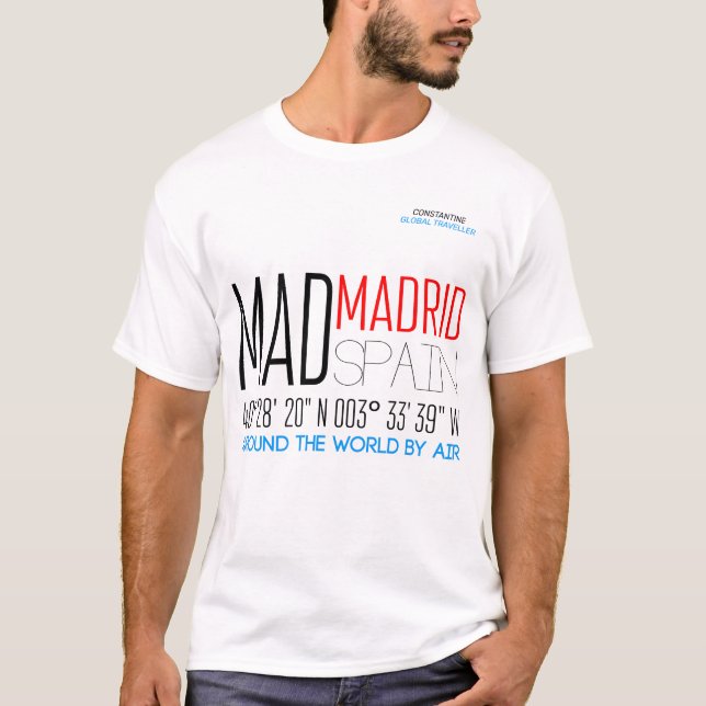 Madrid, Spanien T Shirt (Framsida)