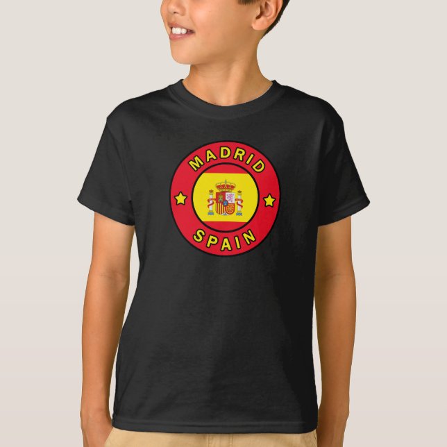 Madrid Spanien T-shirt (Framsida)