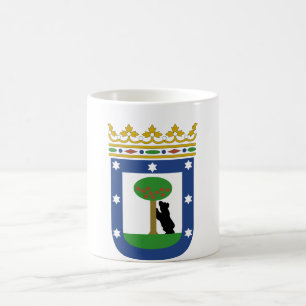 Madrid Spanien vapensköld Kaffemugg