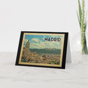 Madrid Spanien Vintage resor Kort