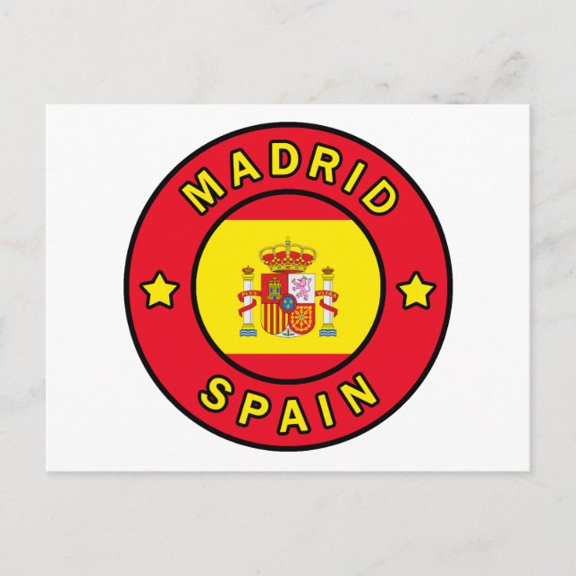 Madrid Spanien Vykort (Framsida)