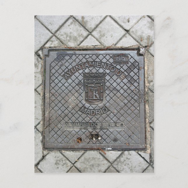 Madrid, Spanien - vykort för verktygslåda (Framsida)
