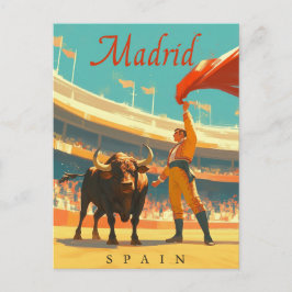 Madrid, Spaniens Vintage Charm Vykort