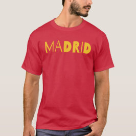 Madrid spansk stad typografi logodesign. t shirt