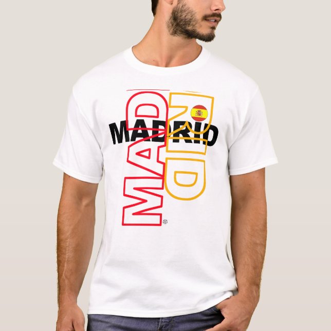 Madrid stenT-tröja Tee Shirt (Framsida)