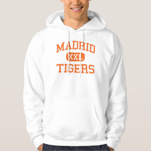 Madrid - tigrar - Madrid högstadium - Madrid Iowa Sweatshirt Med Luva